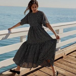 Christy Dawn Theo Dress in Noir Bloom